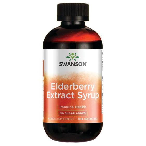 Swanson Elderberry Extract Syrup 8 fl oz Liquid - Immune Support at MySupplementShop by Swanson