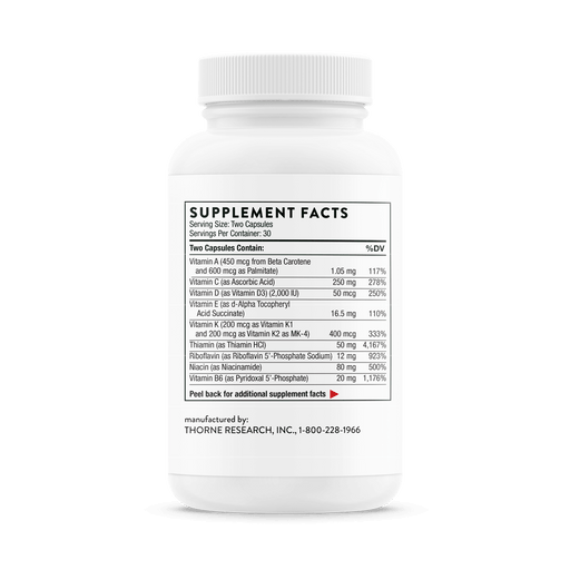 Thorne Research Basic Nutrients 2/Day 60 Capsules - Overall Health at MySupplementShop by Thorne