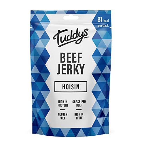 Tuddys Snacks Beef Jerky 12x28g Hoisin - Sports Nutrition at MySupplementShop by Tuddys Snacks