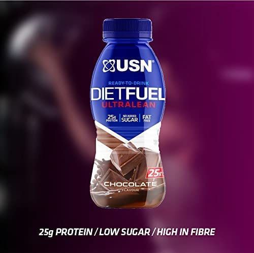 USN Diet Fuel Ultralean Ready to Drink High Protein Shake 8 x 310ml - Sports Nutrition at MySupplementShop by USN