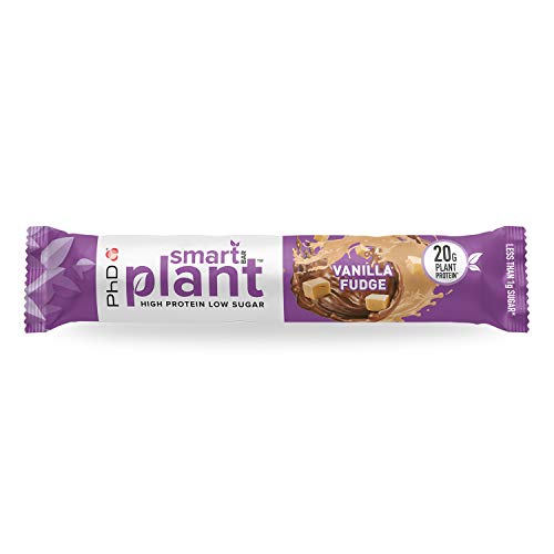 PhD Smart Bar Plant,Vegan Protein bar Vailla Fudge - 12 Bars - Protein at MySupplementShop by PhD