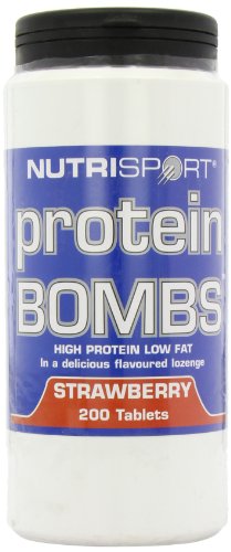 NutriSport Protein Bombs 200 count Strawberry - Default Title - Sports Nutrition at MySupplementShop by Nutrisport