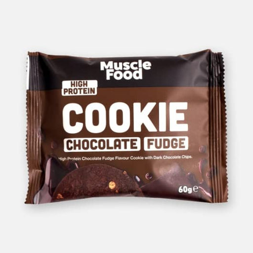 Musclefood Chocolate Fudge Cookie 12x60g Chocolate Fudge - Health & Personal Care at MySupplementShop by Musclefood