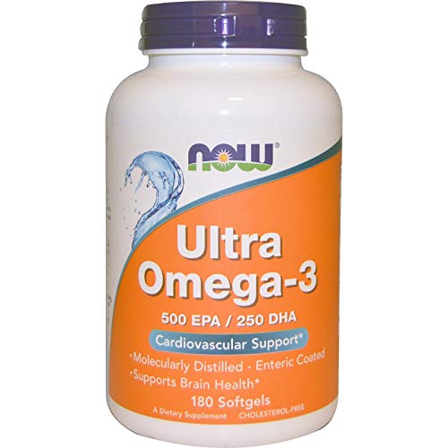 Now Foods Ultra Omega-3 500 EPA/250 DHA 180 Softgels - Default Title - Omegas, EFAs, CLA, Oils at MySupplementShop by NOW Foods