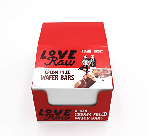 LoveRaw Hazelnut Wafer Vegan Chocolate Bar 12 Bars - Chocolate at MySupplementShop by LoveRaw