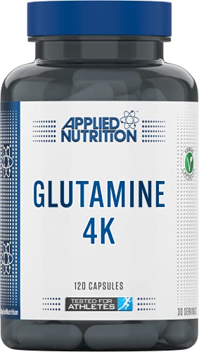 Applied Nutrition Glutamine 4K 120 Veggie Capsules - L-Glutamine, Glutamine at MySupplementShop by Applied Nutrition