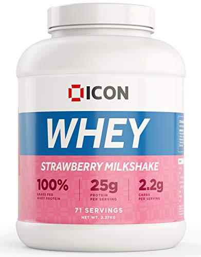 ICON Nutrition 100% Whey Protein 2.27kg Strawberry Milkshake - Sports Nutrition at MySupplementShop by ICON Nutrition