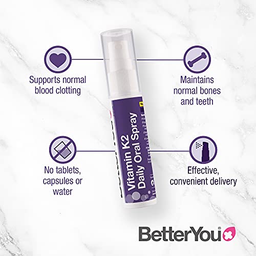 BetterYou Vitamin K2 Oral Spray - Bone Health, 25ml, Palm Oil Free - Vitamins & Minerals at MySupplementShop by BetterYou