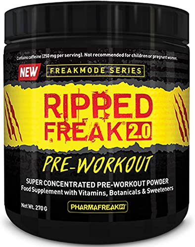 PharmaFreak Ripped Freak Pre-Workout 20 Blue Raspberry 270g,0656727771572 - Default Title - Sports Nutrition at MySupplementShop by PHARMAFREAK