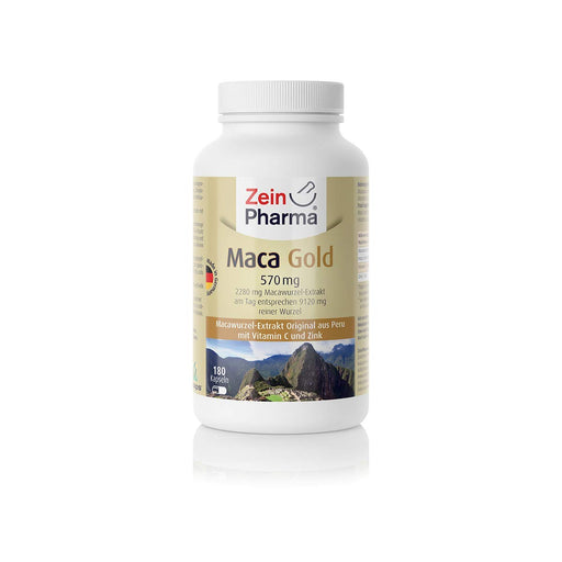 Zein Pharma Maca Gold, 570mg - 180 caps - Health and Wellbeing at MySupplementShop by Zein Pharma