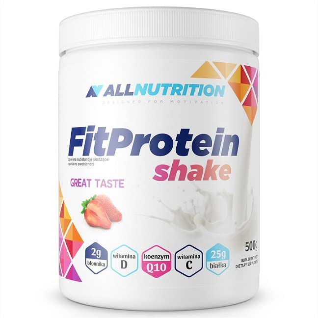 Allnutrition Fit Protein Shake, Strawberry - 500 grams - Protein at MySupplementShop by Allnutrition