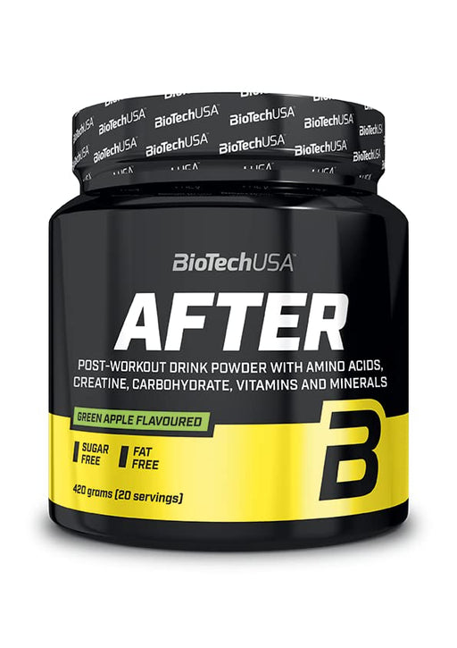 BioTechUSA After, Green Apple - 420 grams - Pre & Post Workout at MySupplementShop by BioTechUSA