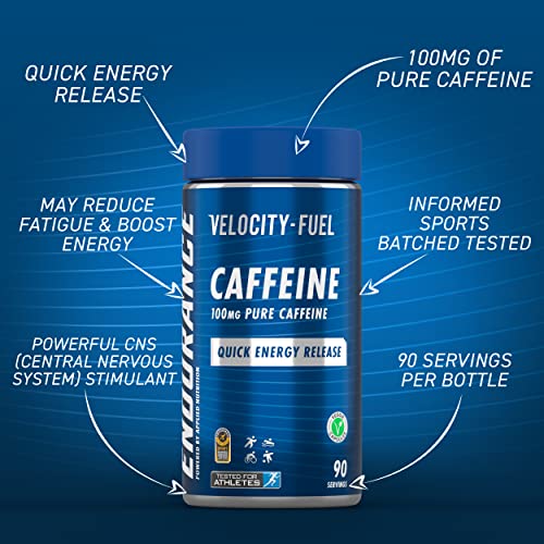 Applied Nutrition Endurance Pure Caffeine Capsules 100 Unflavoured - Endurance at MySupplementShop by Applied Nutrition