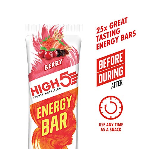 HIGH5 Energy Bar Real Fruits Soft Bar No Artificial Sweeteners (Berry 25 x 55g) - Endurance & Energy at MySupplementShop by HIGH5