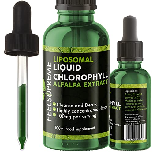 Feel Supreme Liposomal Liquid Chlorophyll 100ml - Default Title - Sports Nutrition at MySupplementShop by Feel Supreme