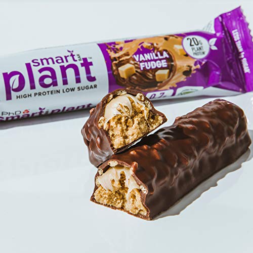 PhD Smart Bar Plant,Vegan Protein bar Vailla Fudge - 12 Bars - Protein at MySupplementShop by PhD