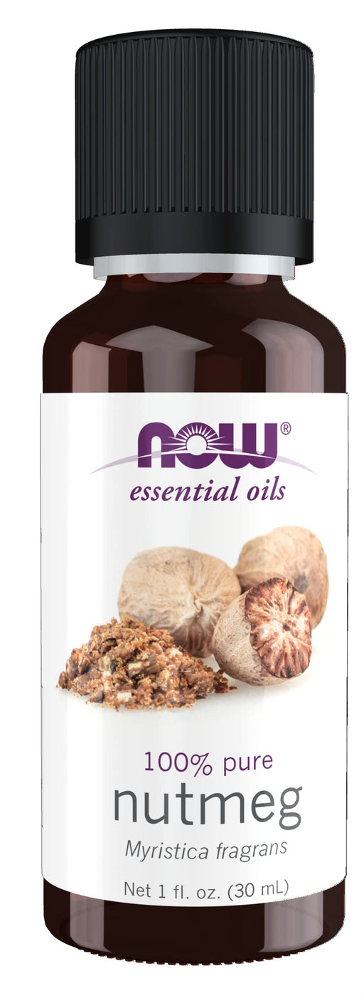 NOW Foods Essential Oil, Nutmeg Oil - 30 ml. - Health and Wellbeing at MySupplementShop by NOW Foods