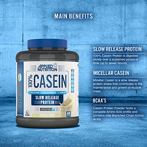 Applied Nutrition Casein 1.8kg Vanilla Cream - Protein at MySupplementShop by Applied Nutrition