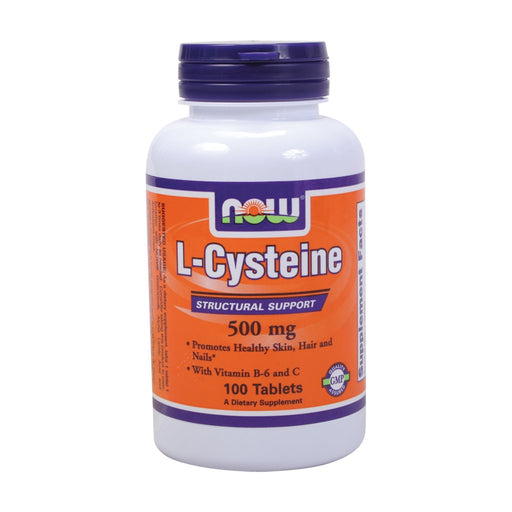 NOW Foods L-Cysteine, 500mg - 100 tablets - Amino Acids and BCAAs at MySupplementShop by NOW Foods