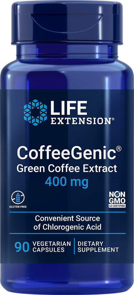 Life Extension CoffeeGenic, Green Coffee Extract, 400mg - 90 vcaps - Green Coffee at MySupplementShop by Life Extension