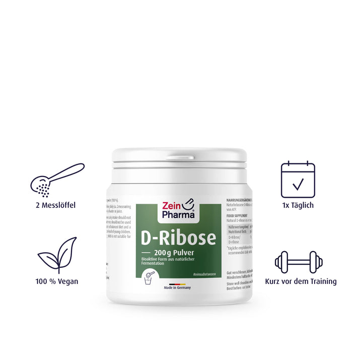 Zein Pharma D-Ribose - 200g - Health and Wellbeing at MySupplementShop by Zein Pharma