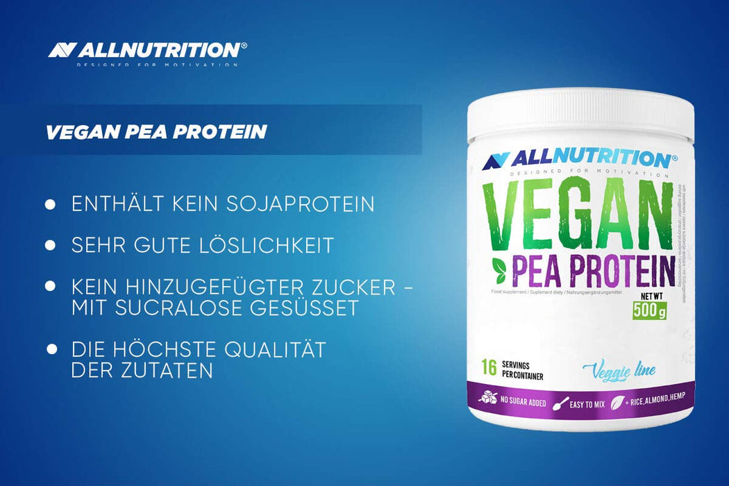 Allnutrition Vegan Pea Protein, Vanilla - 500g - Protein at MySupplementShop by Allnutrition