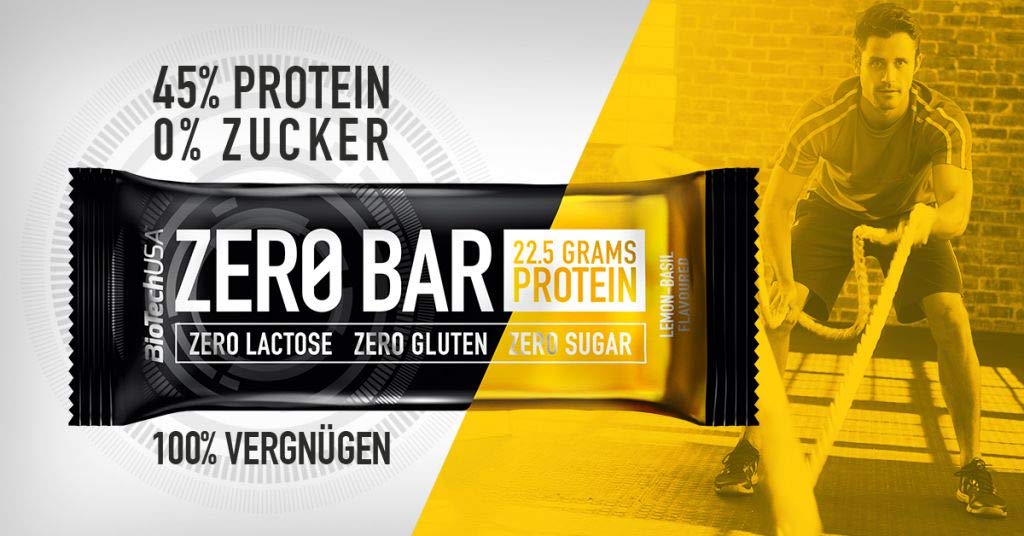 BioTechUSA Zero Bar, Cappuccino - 20 x 50g - Health Foods at MySupplementShop by BioTechUSA