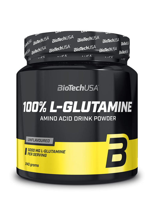 BioTechUSA 100% L-Glutamine, Unflavoured - 240 grams - L-Glutamine, Glutamine at MySupplementShop by BioTechUSA