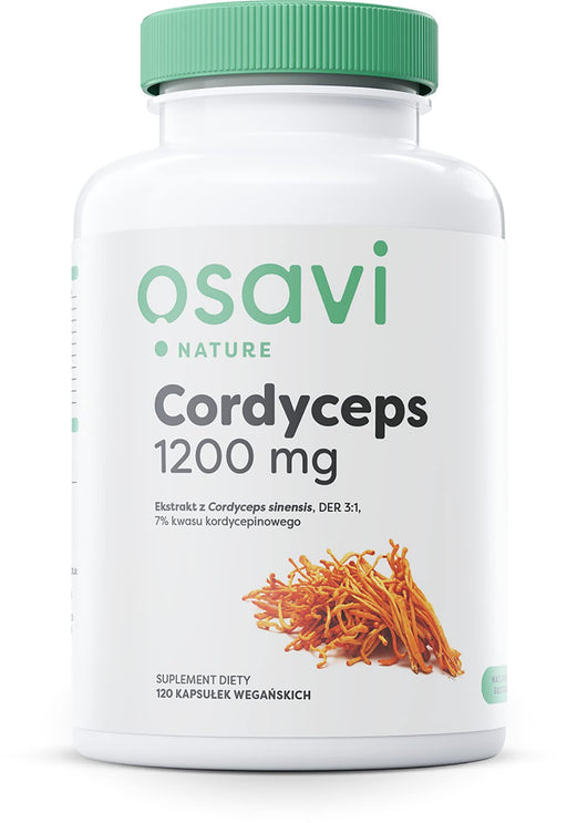 Osavi Cordyceps, 1200mg - 120 vegan caps - Mushrooms at MySupplementShop by Osavi