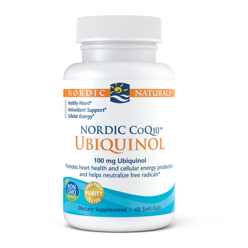 Nordic Naturals Nordic CoQ10 Ubiquinol 100mg  60 softgels - Health and Wellbeing at MySupplementShop by Nordic Naturals