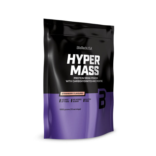 BioTechUSA Hyper Mass, Strawberry - 1000 grams - Weight Gainers & Carbs at MySupplementShop by BioTechUSA