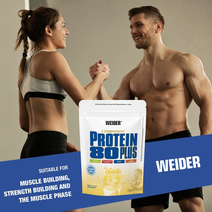 Weider Protein 80 Plus, Vanilla - 500 grams - Protein at MySupplementShop by Weider