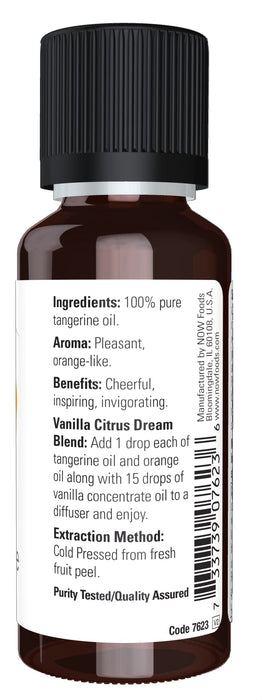 NOW Foods Essential Oil, Tangerine Oil - 30 ml. - Health and Wellbeing at MySupplementShop by NOW Foods