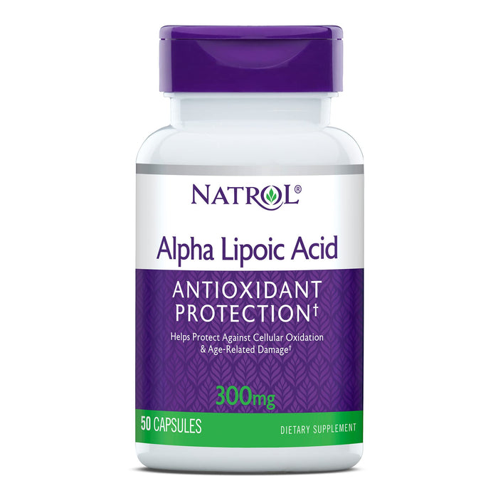 Natrol Alpha Lipoic Acid, 300mg - 50 caps - Health and Wellbeing at MySupplementShop by Natrol