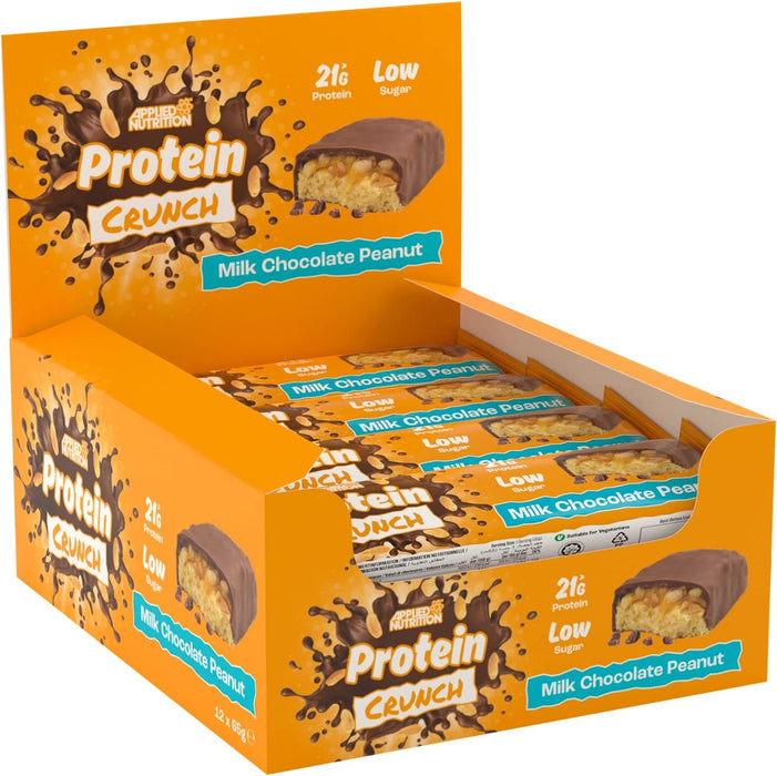 Applied Nutrition Protein Crunch Bar 12 x 62g - Protein Bars at MySupplementShop by Applied Nutrition