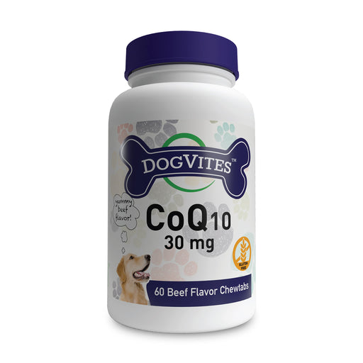 Health Thru Nutrition CoQ10 For Dogs, 30mg, Beef Flavour - 60 chewtabs - Multivitamins at MySupplementShop by Health Thru Nutrition