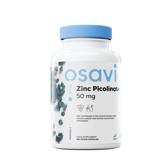 Osavi Zinc Picolinate, 50mg - 180 vegan caps - Vitamins & Minerals at MySupplementShop by Osavi