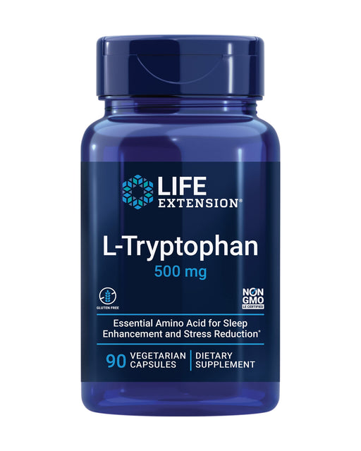 Life Extension L-Tryptophan, 500mg - 90 vcaps - Amino Acids and BCAAs at MySupplementShop by Life Extension