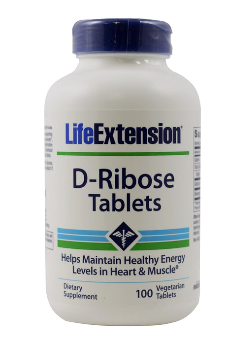 Life Extension D-Ribose Tablets - 100 vegetarian tabs - Diet Shakes at MySupplementShop by Life Extension