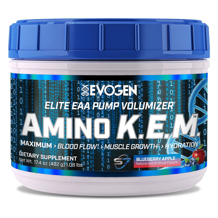 Evogen Amino K.E.M. EAA, Blueberry Apple - 492 grams - Amino Acids and BCAAs at MySupplementShop by Evogen