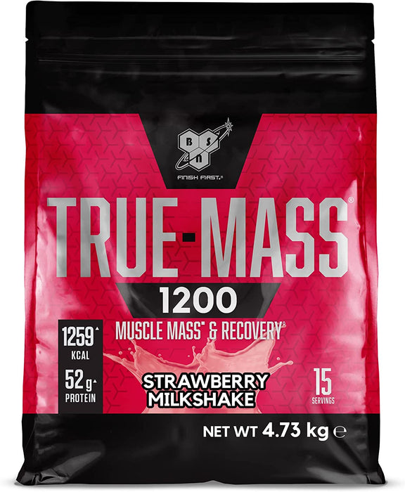 BSN True Mass 1200 4.73kg - Strawberry Milkshake - Weight Gainers & Carbs at MySupplementShop by BSN