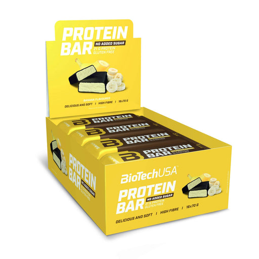 BioTechUSA Protein Bar, Banana - 16 x 70g - Health Foods at MySupplementShop by BioTechUSA