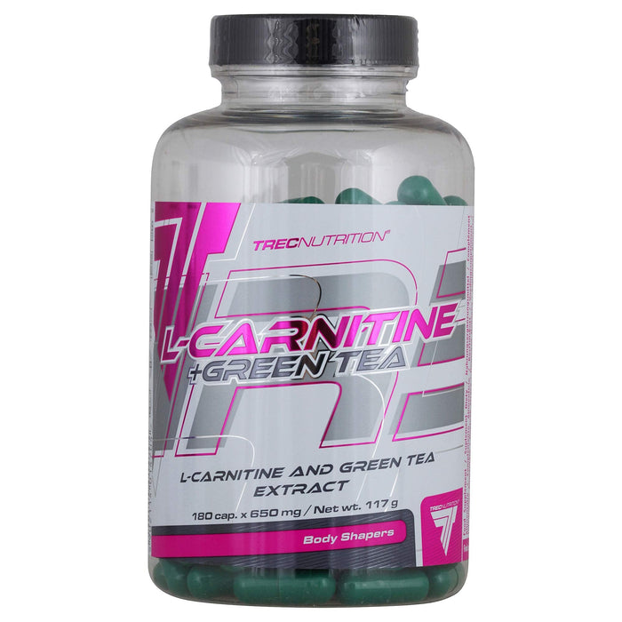 Trec Nutrition L-Carnitine + Green Tea - 180 caps - Amino Acids and BCAAs at MySupplementShop by Trec Nutrition