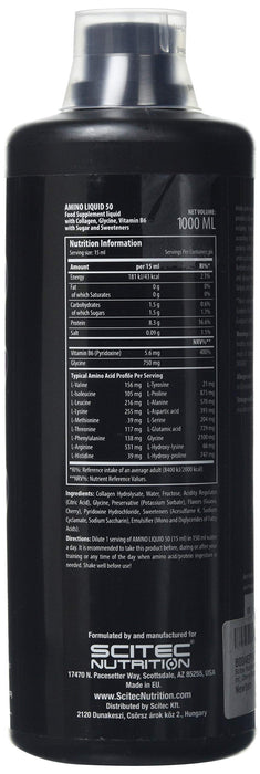 SciTec Amino Liquid 50, Cherry-Guava - 1000 ml. - Amino Acids and BCAAs at MySupplementShop by SciTec