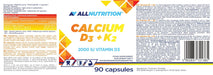 Allnutrition Calcium D3 + K2 - 90 caps - Vitamins & Minerals at MySupplementShop by Allnutrition