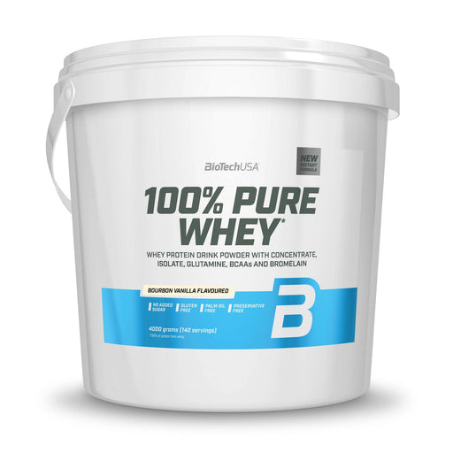 BioTechUSA 100% Pure Whey, Bourbon Vanilla - 4000 grams - Protein at MySupplementShop by BioTechUSA