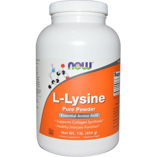 NOW Foods L-Lysine, 1000mg (Powder) - 454g - Amino Acids and BCAAs at MySupplementShop by NOW Foods