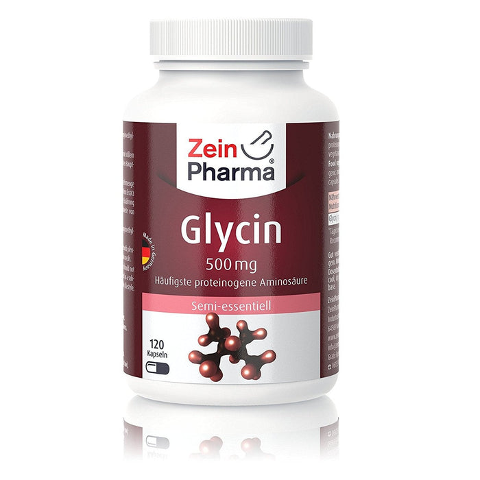 Zein Pharma L-Glycine, 500mg - 120 caps - Amino Acids and BCAAs at MySupplementShop by Zein Pharma