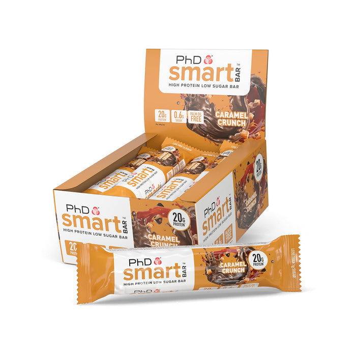 PhD Smart Bar, Caramel Crunch - 12 bars - Health Foods at MySupplementShop by PhD