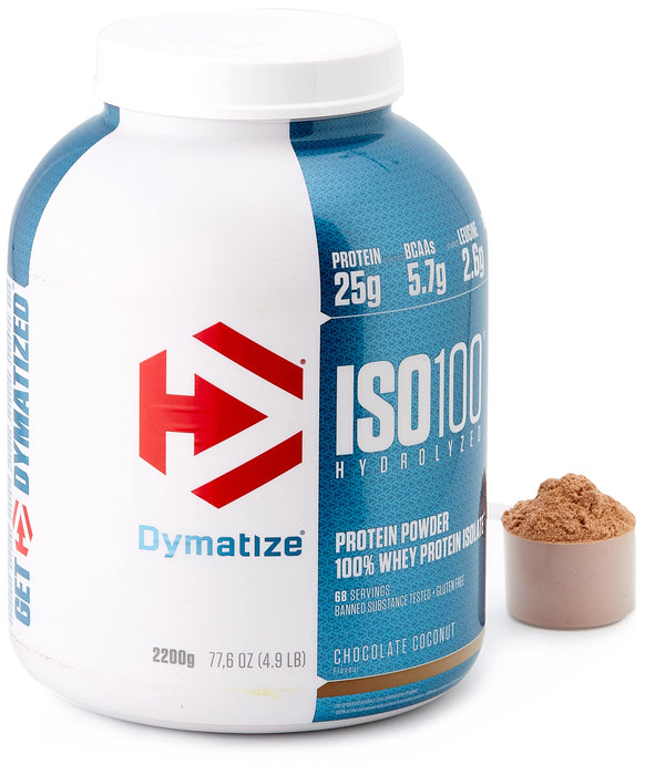 Dymatize ISO-100, Chocolate Coconut - 2200 grams - Sports Nutrition at MySupplementShop by Dymatize